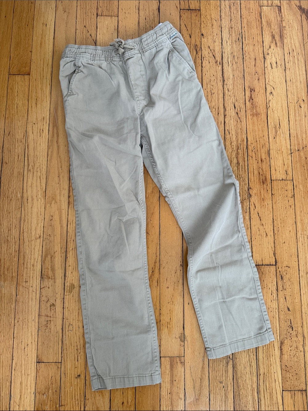 Quiksilver Light Gray Elastic Waist Chinos